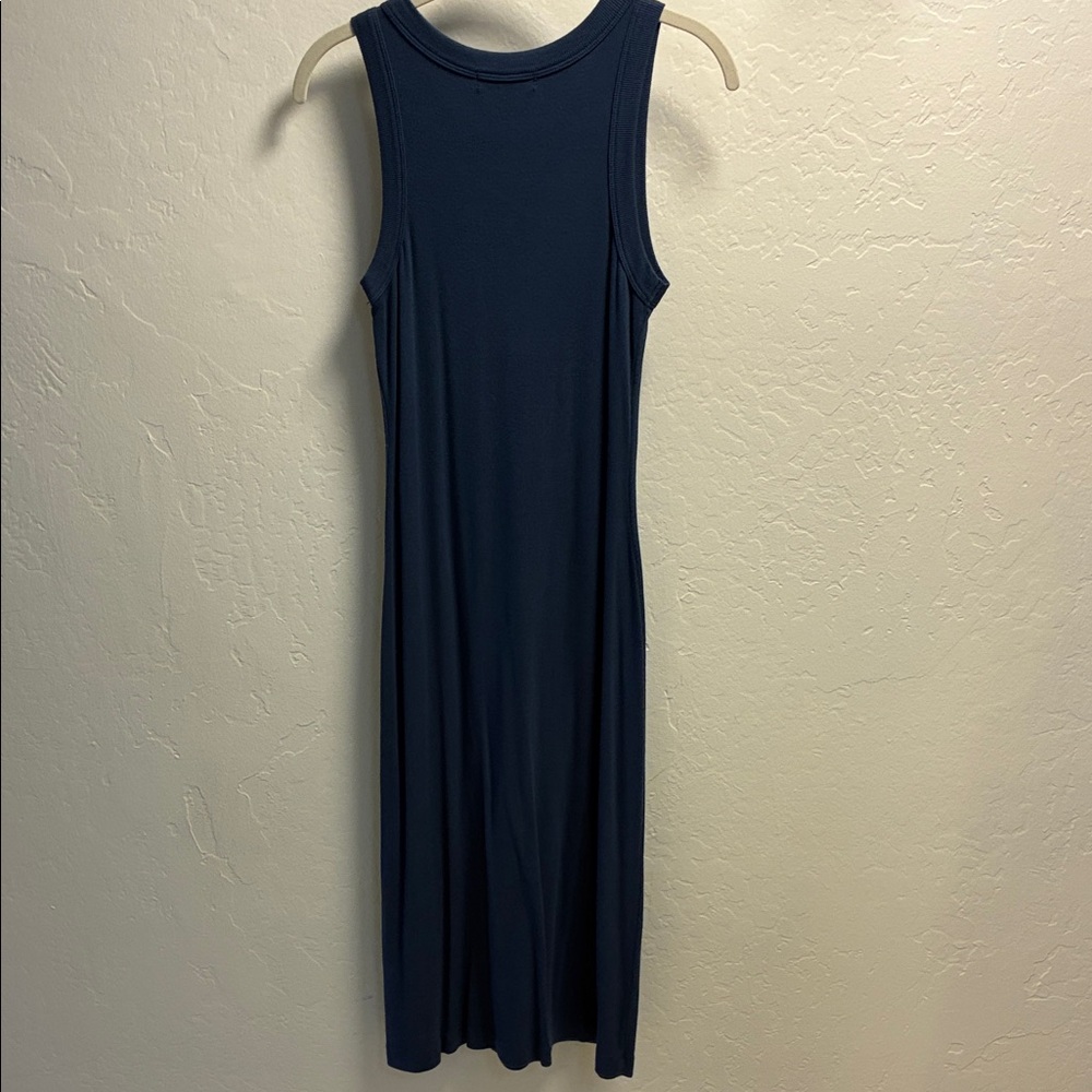 Michael Stars Blue Sleeveless Tank Midi Dress, Size Small - Picture 5 of 7